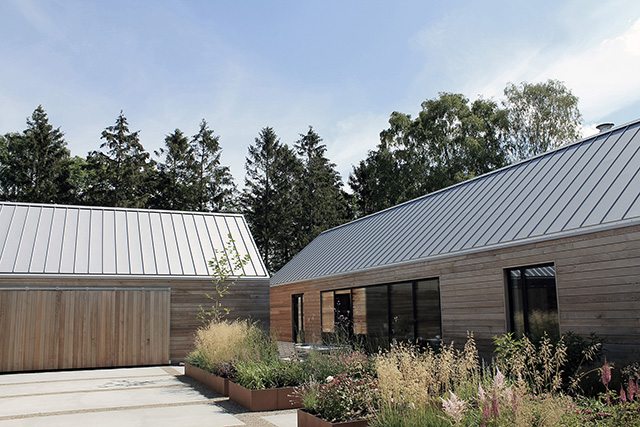 Plannja Trend PL45 silvermetallic. Casa Ry, Danmark. plannja-trend-dk-casa-ry-640